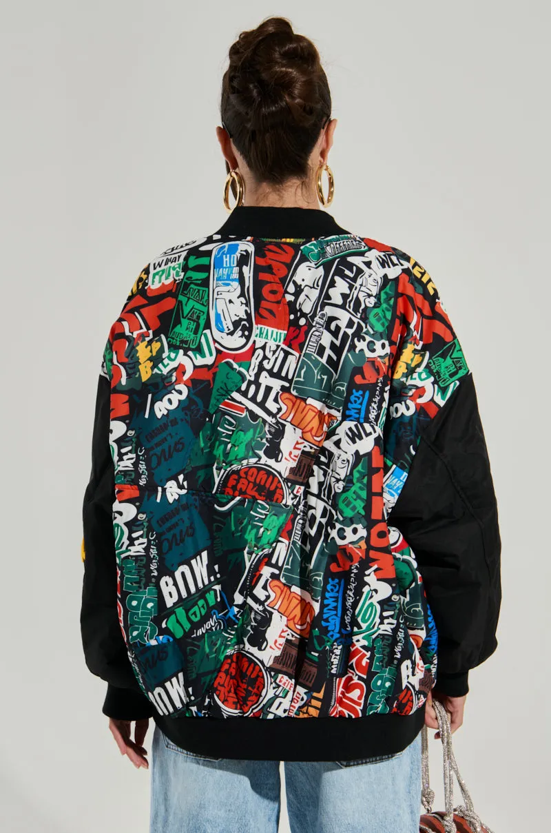 TALK TO ME NICE BOMBER sold by AKIRA product image thumbnail 5