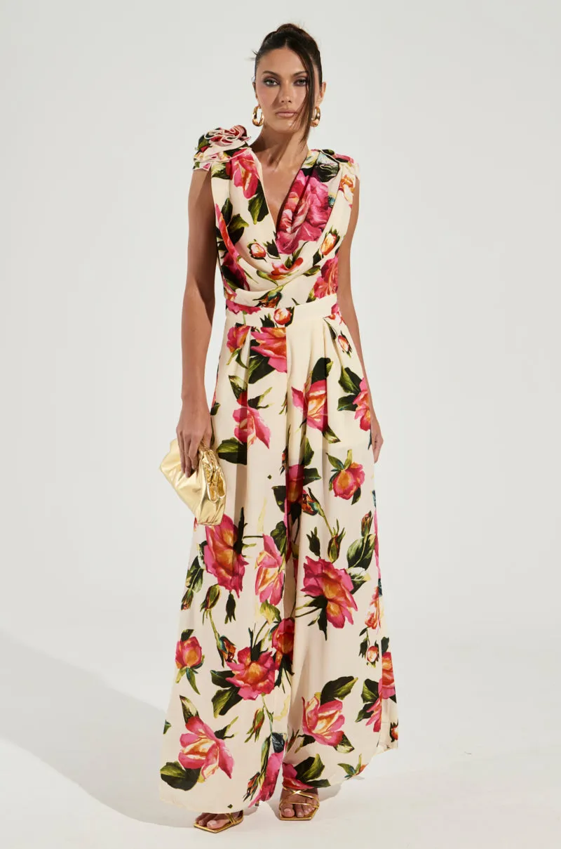 UNTOUCHABLE FLORAL PRINTED JUMPSUIT sold by AKIRA product image thumbnail 2