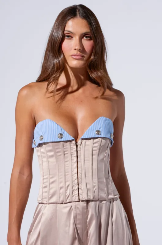 TAKE IT EASY CORSET TOP sold by AKIRA