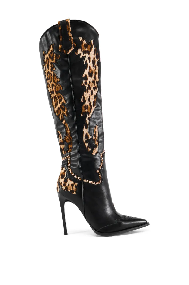 AZALEA WANG BRIGGS LEOPARD BOOT sold by AKIRA product image thumbnail 3