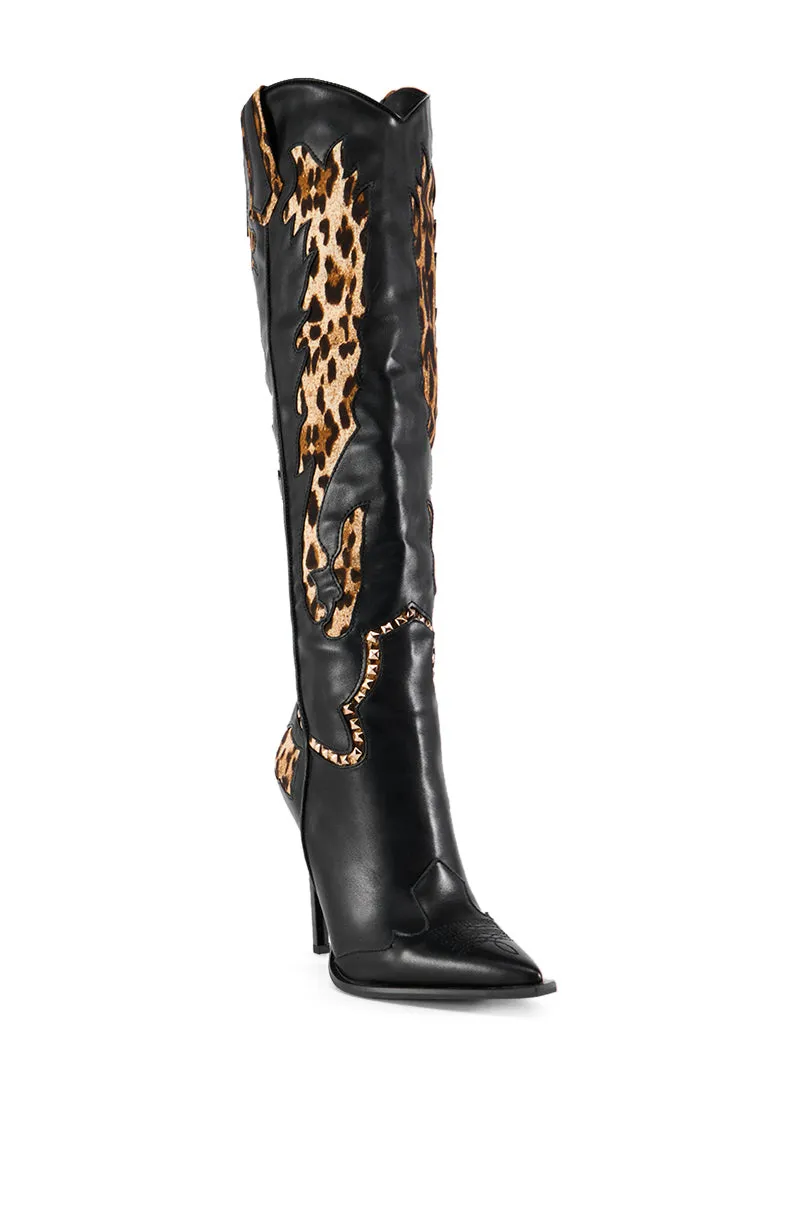 AZALEA WANG BRIGGS LEOPARD BOOT sold by AKIRA product image thumbnail 4