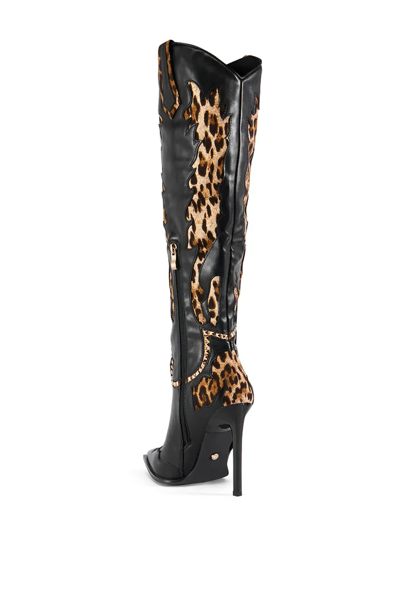 AZALEA WANG BRIGGS LEOPARD BOOT sold by AKIRA product image thumbnail 5