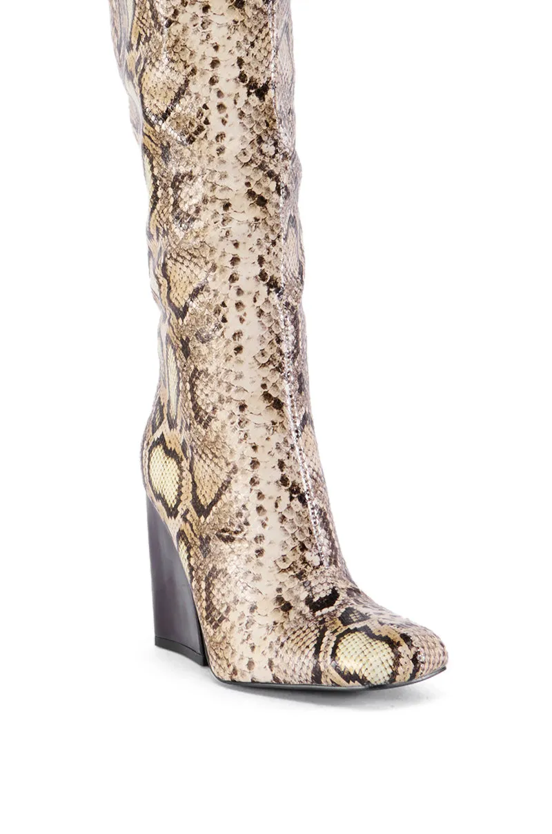 AZALEA WANG EVERGREEN MULTI SNAKE BOOT sold by AKIRA product image thumbnail 5