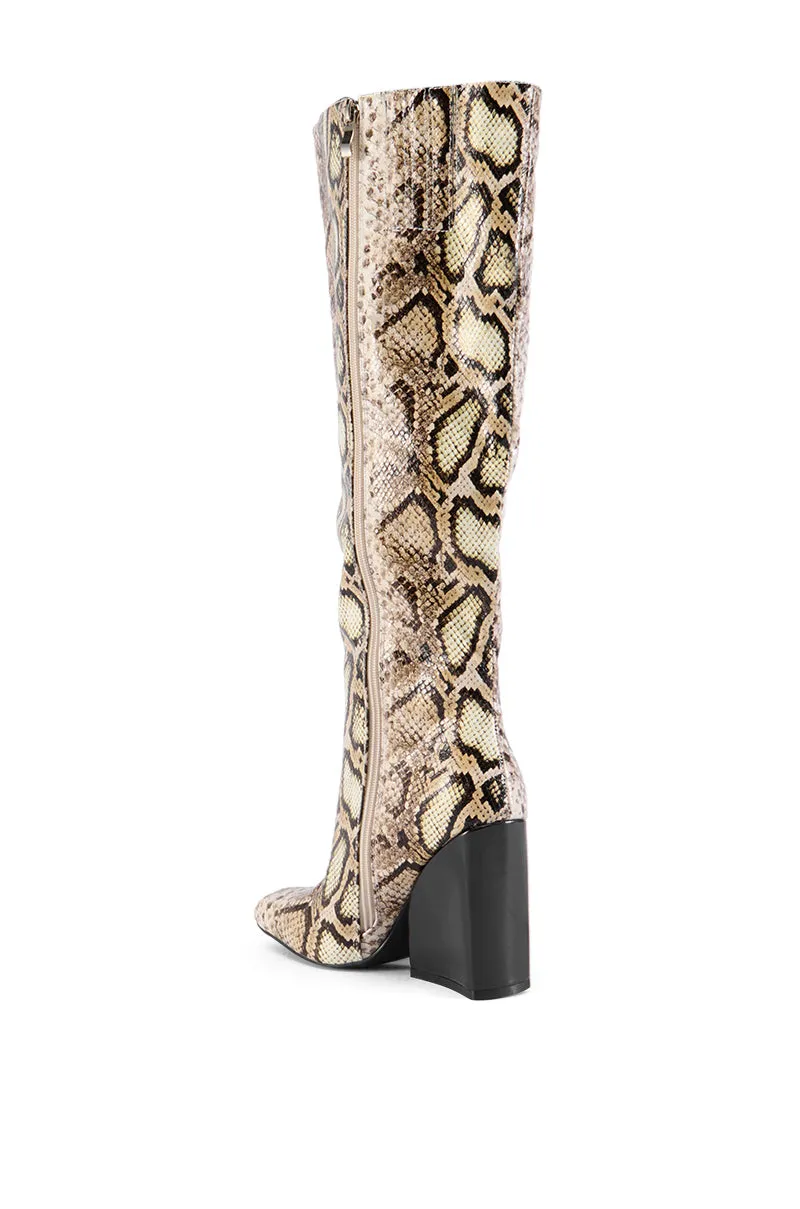 AZALEA WANG EVERGREEN MULTI SNAKE BOOT sold by AKIRA product image thumbnail 4