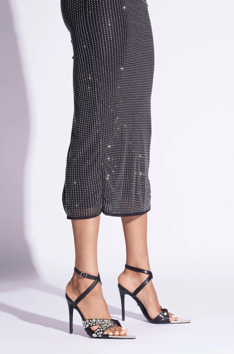 AZALEA WANG LIGHTYEAR BLACK SANDAL sold by AKIRA