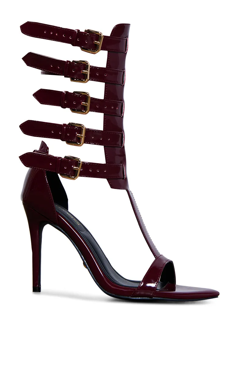 AZALEA WANG CHERELL BURGUNDY SANDAL sold by AKIRA product image thumbnail 3