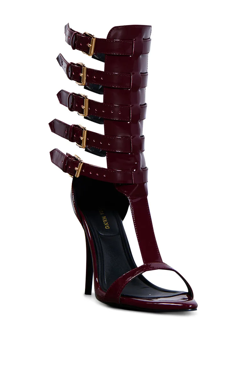 AZALEA WANG CHERELL BURGUNDY SANDAL sold by AKIRA product image thumbnail 4