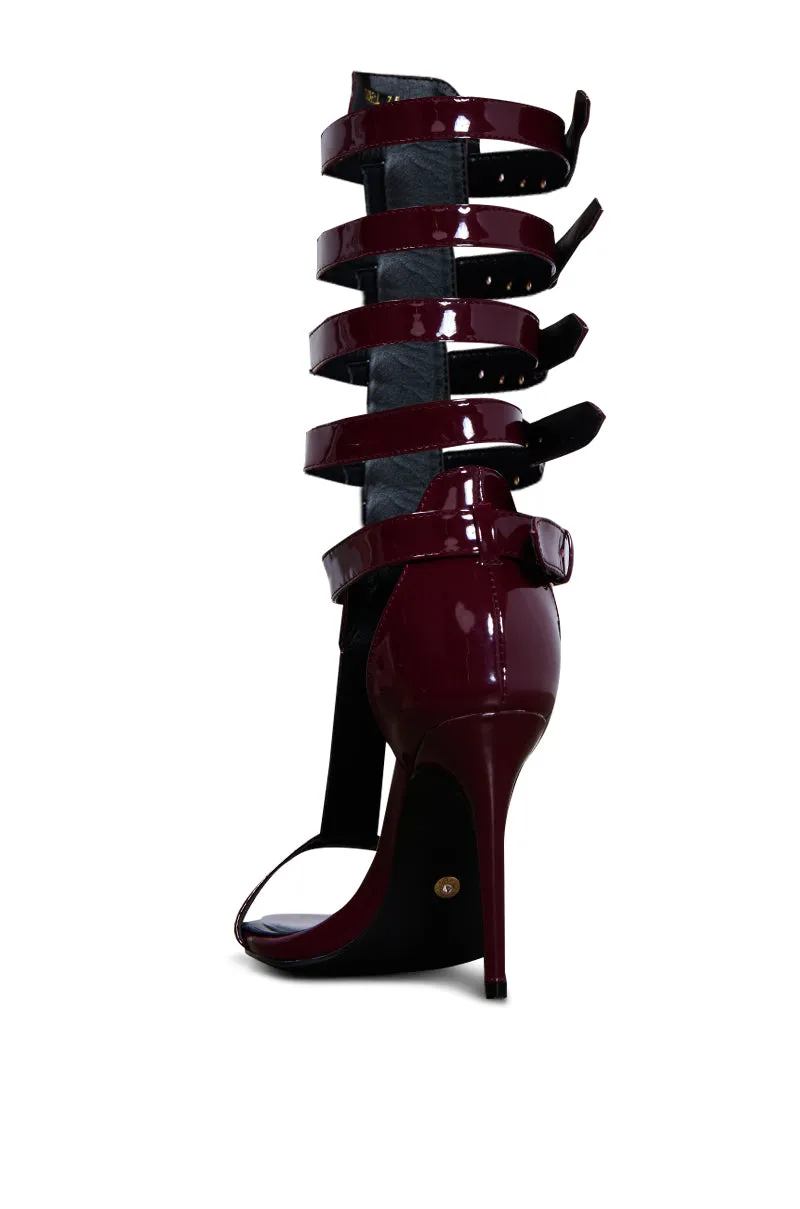 AZALEA WANG CHERELL BURGUNDY SANDAL sold by AKIRA product image thumbnail 5