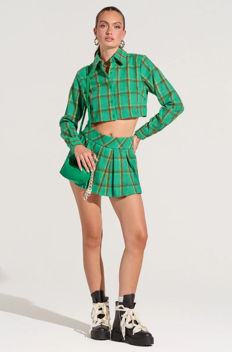 LUCKY GIRL PLEATED MINI SKIRT sold by AKIRA product image thumbnail 5