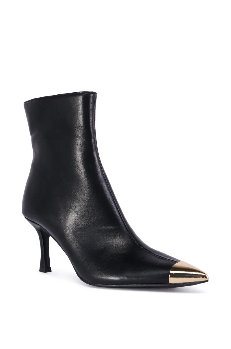 AZALEA WANG JAMESINA BLACK METAL TOE BOOTIE sold by AKIRA product image thumbnail 3