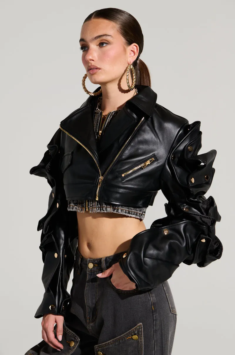 SNAP OUT OF IT ULTRA CROP MOTO sold by AKIRA product image thumbnail 2