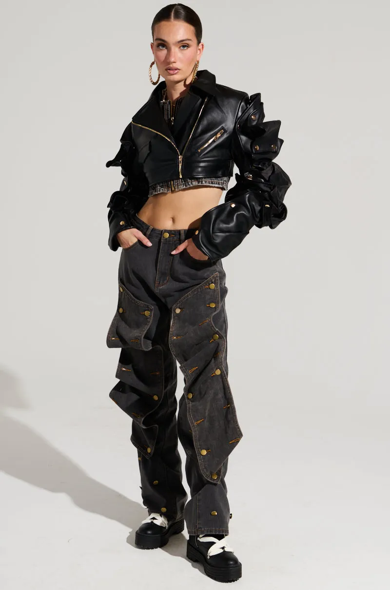 SNAP OUT OF IT ULTRA CROP MOTO sold by AKIRA product image thumbnail 5