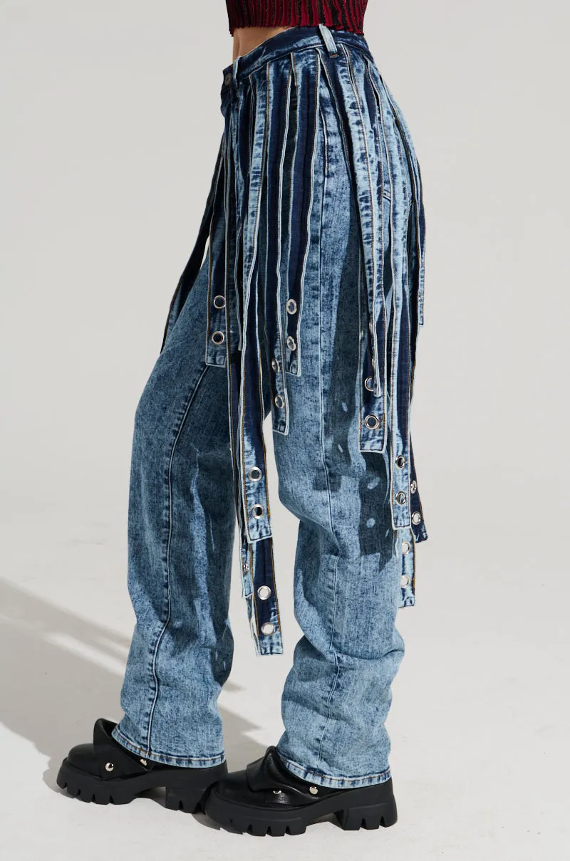 NEVER TOO LATE DENIM PANT sold by AKIRA product image thumbnail 4