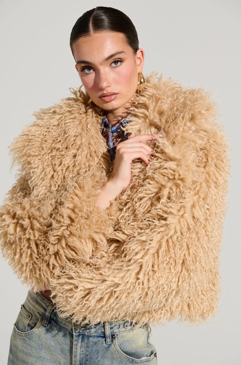 JOJO FAUX FUR COAT sold by AKIRA product image thumbnail 2