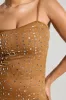 ANASTASIA MESH RHINESTONE MAXI DRESS sold by AKIRA