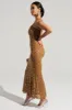 ANASTASIA MESH RHINESTONE MAXI DRESS sold by AKIRA