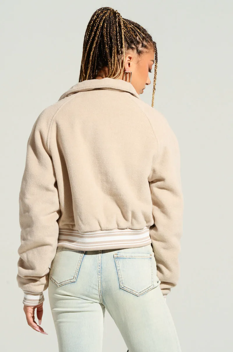 LIA WOVEN BOMBER sold by AKIRA product image thumbnail 5