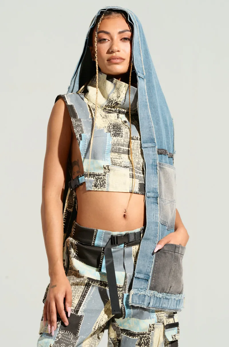 PLAY WITH ME DENIM HOOD sold by AKIRA product image thumbnail 2