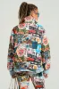 RED LIGHT LAYERED GRAPHIC BOMBER sold by AKIRA