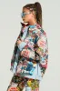 RED LIGHT LAYERED GRAPHIC BOMBER sold by AKIRA