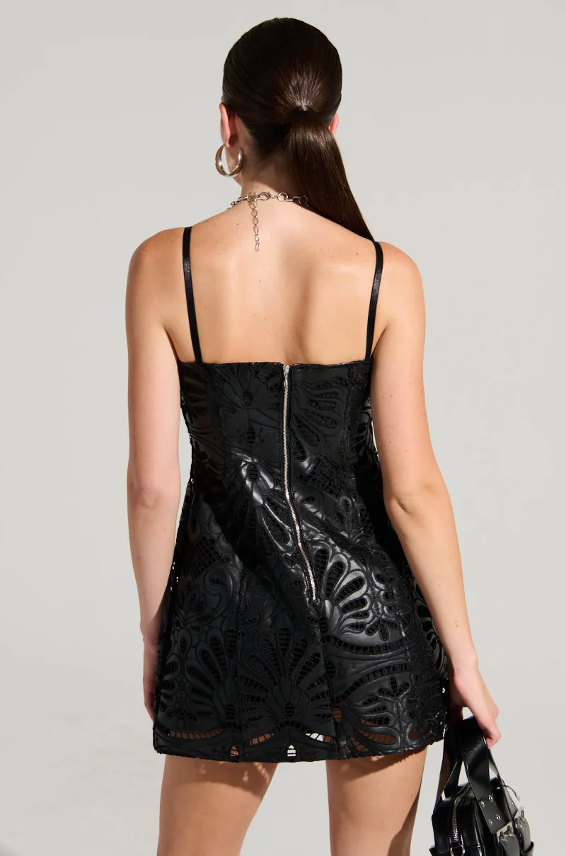 BOUNDLESS LEATHER MINI DRESS sold by AKIRA product image thumbnail 5