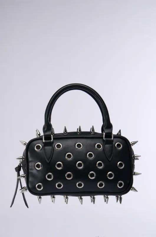 SPIKED OUT EMBELLISHED PURSE sold by AKIRA