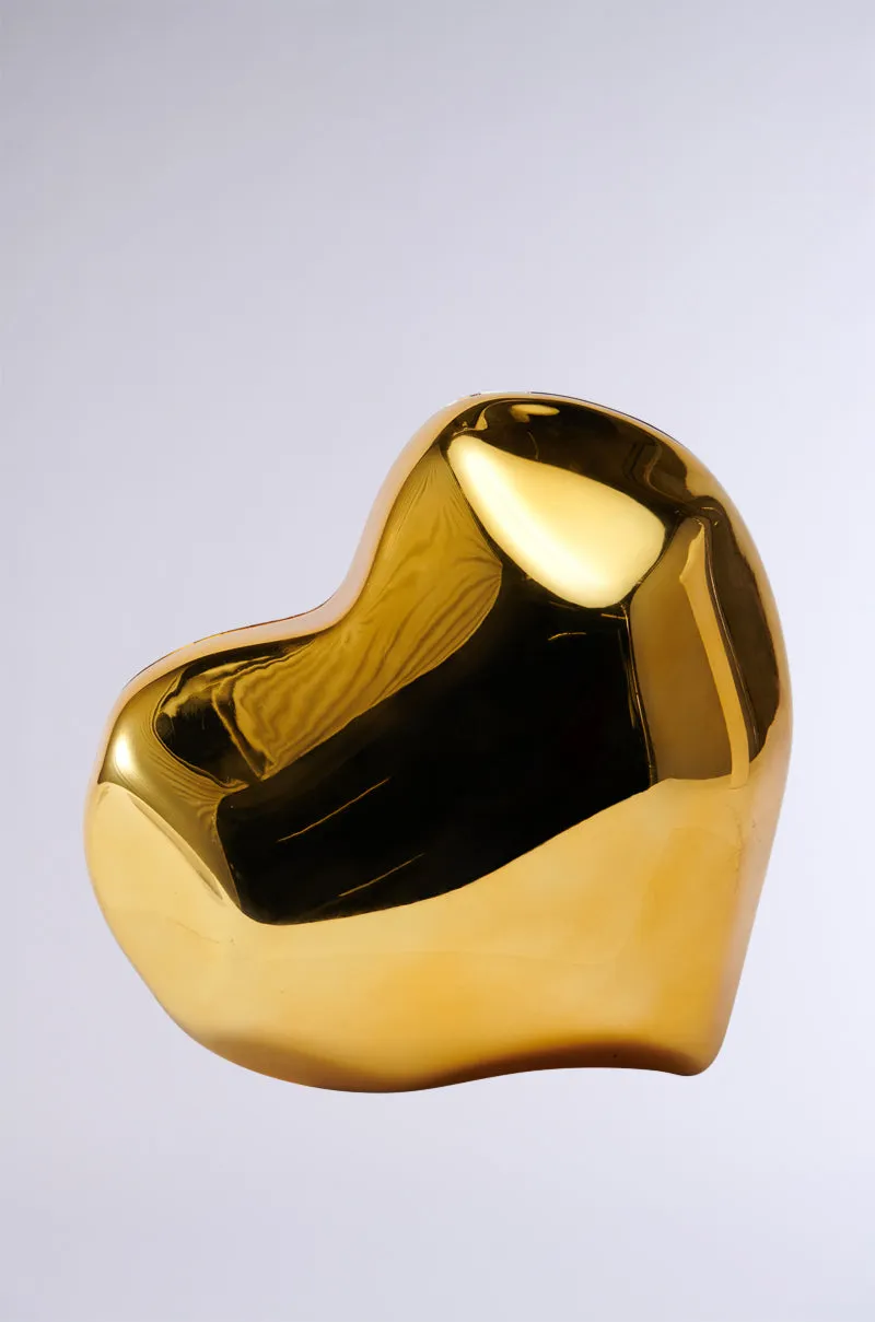 HEART TOO BIG CHROME CLUTCH sold by AKIRA product image thumbnail 4