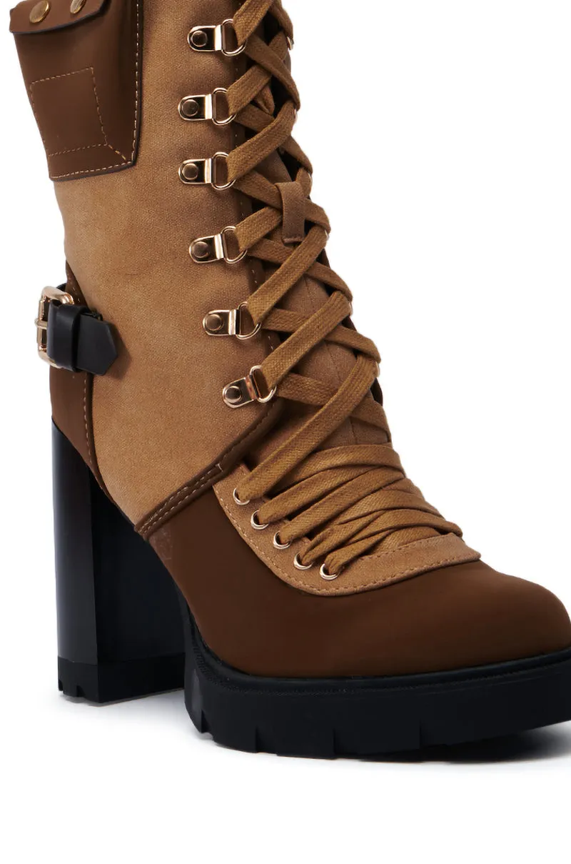 AZALEA WANG CALIBRI BROWN BOOTIE sold by AKIRA product image thumbnail 5