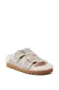 AZALEA WANG TRESOR GREY FUZZY SANDAL sold by AKIRA