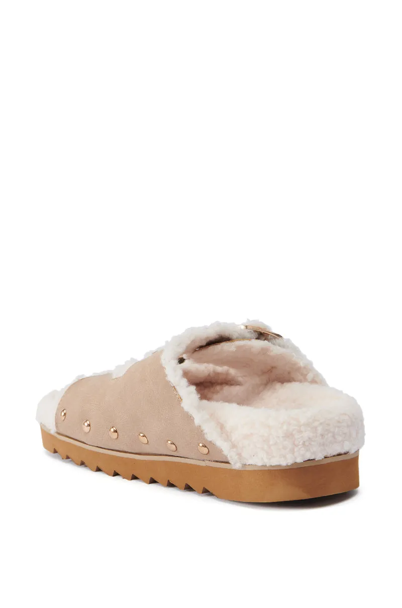 AZALEA WANG TRESOR TAN FUZZY SANDAL sold by AKIRA product image thumbnail 4