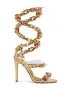AZALEA WANG YEIRA GOLD SANDAL sold by AKIRA