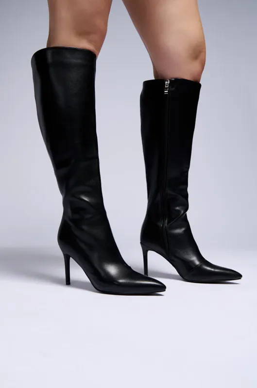 AZALEA WANG ROSELYNN BLACK STILETTO BOOT sold by AKIRA