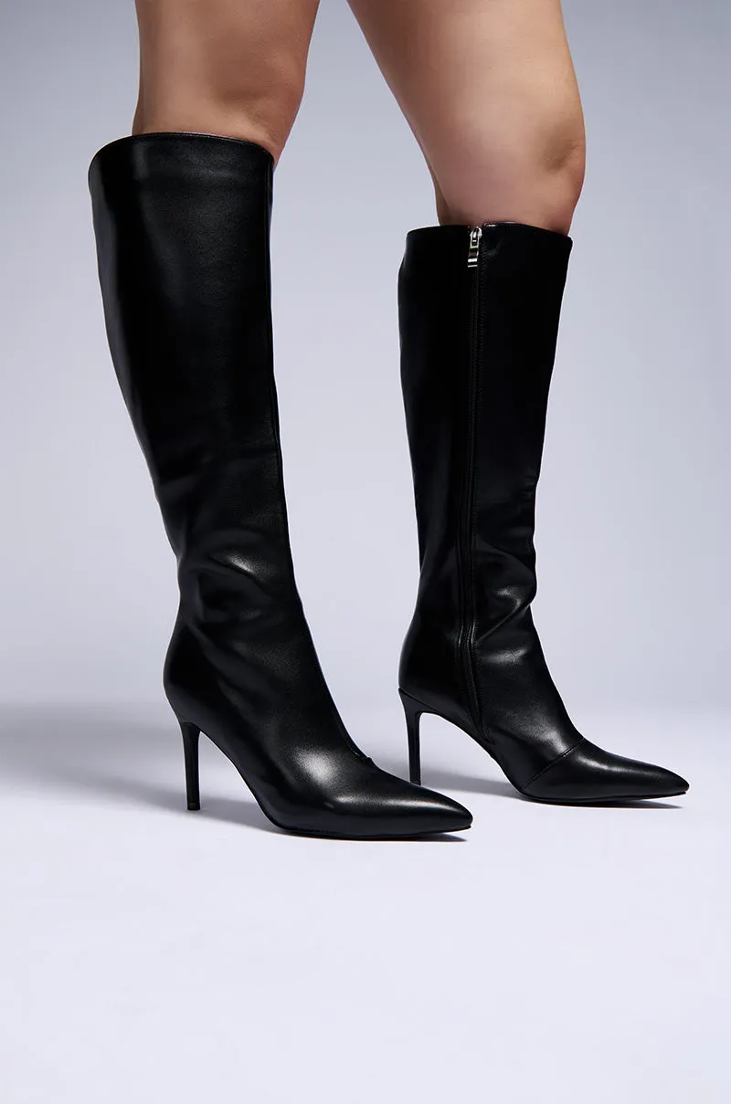 AZALEA WANG ROSELYNN BLACK STILETTO BOOT sold by AKIRA