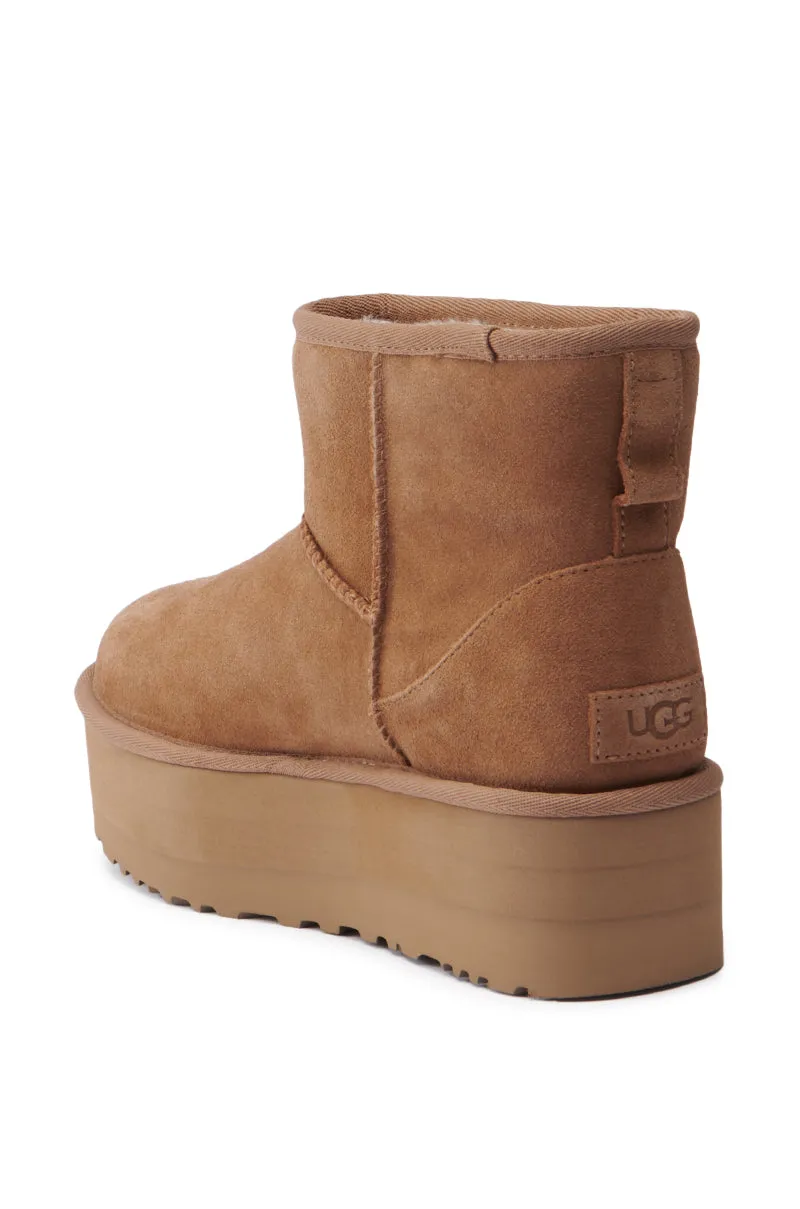 UGG CLASSIC MINI PLATFORM BOOTIE IN CHESTNUT sold by AKIRA product image thumbnail 5