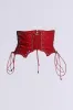 RED ROOM LACE UP BELT sold by AKIRA
