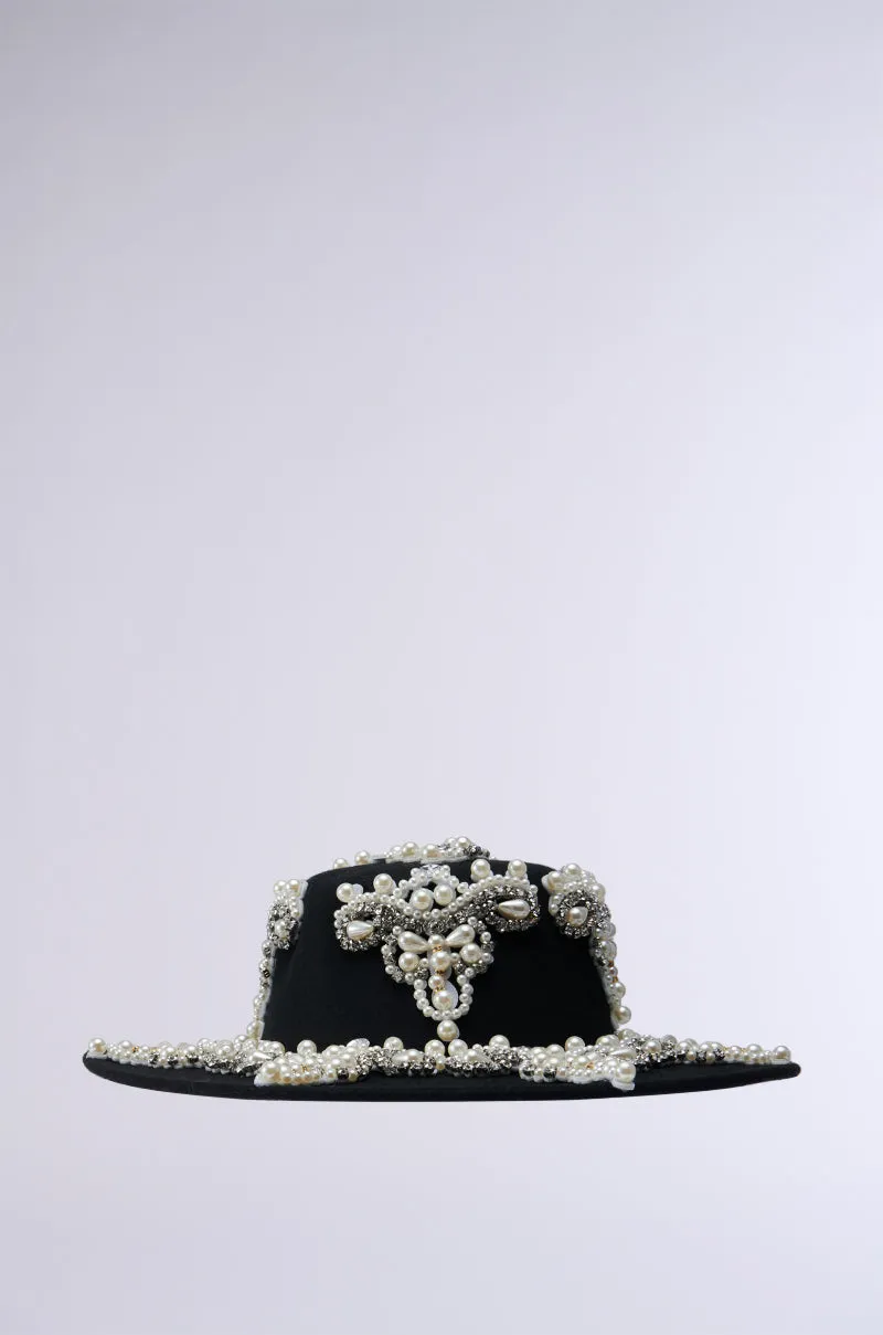 PEARL PLEASE EMBELLISHED BRIM HAT sold by AKIRA product image thumbnail 5