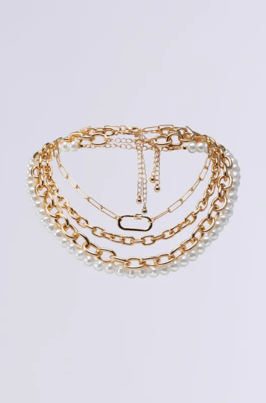 PERFECT LAYERED NECKLACE sold by AKIRA