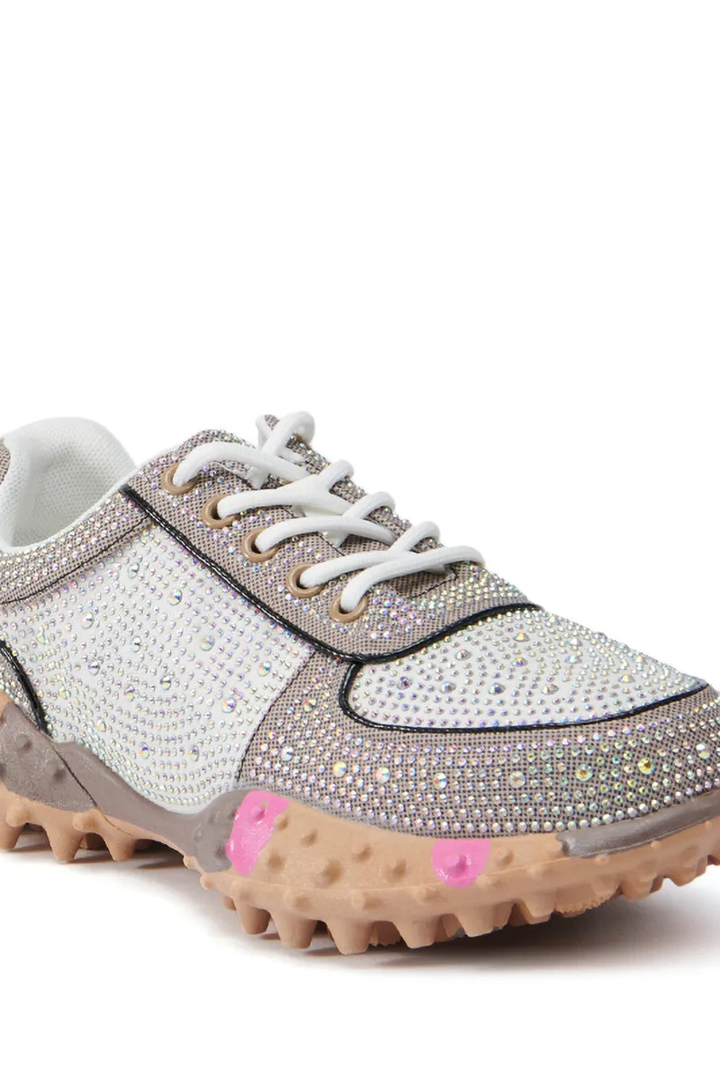 AZALEA WANG ISABEAU BROWN MULTI SNEAKER sold by AKIRA product image thumbnail 5