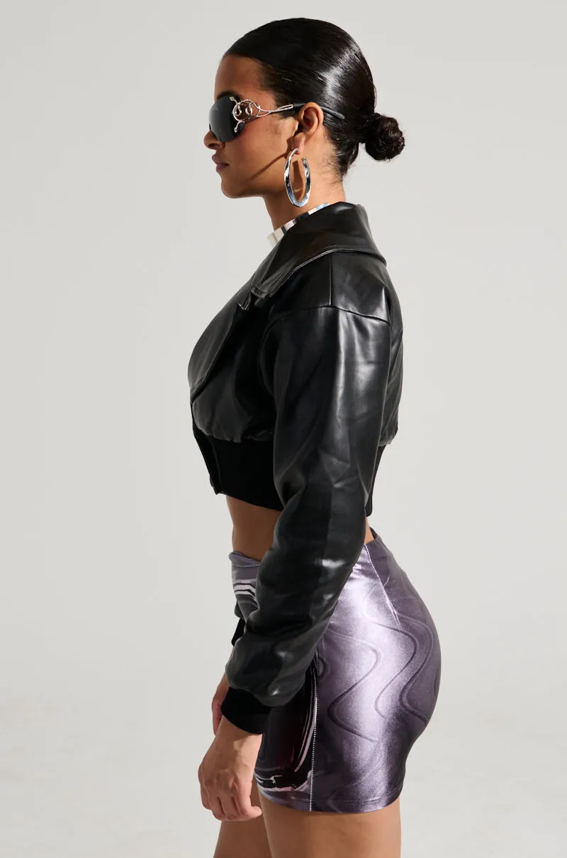 REWIND CROPPED MOTO sold by AKIRA product image thumbnail 4