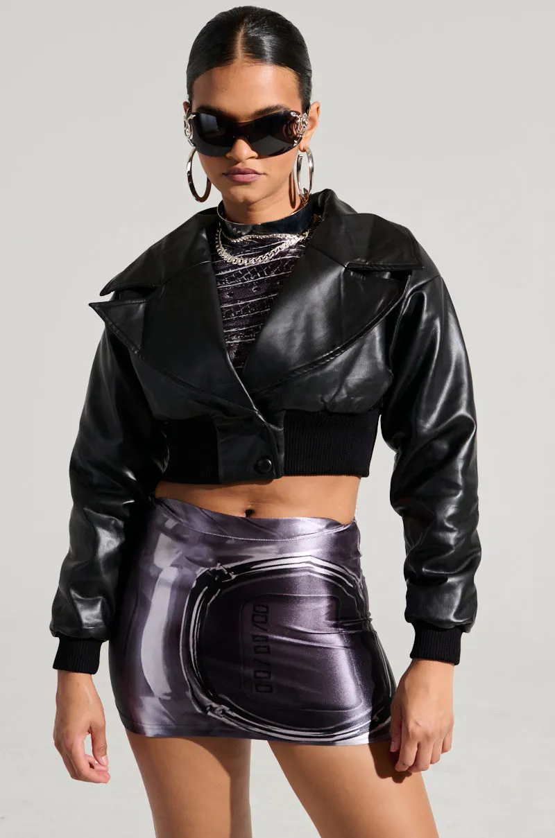 REWIND CROPPED MOTO sold by AKIRA product image thumbnail 3