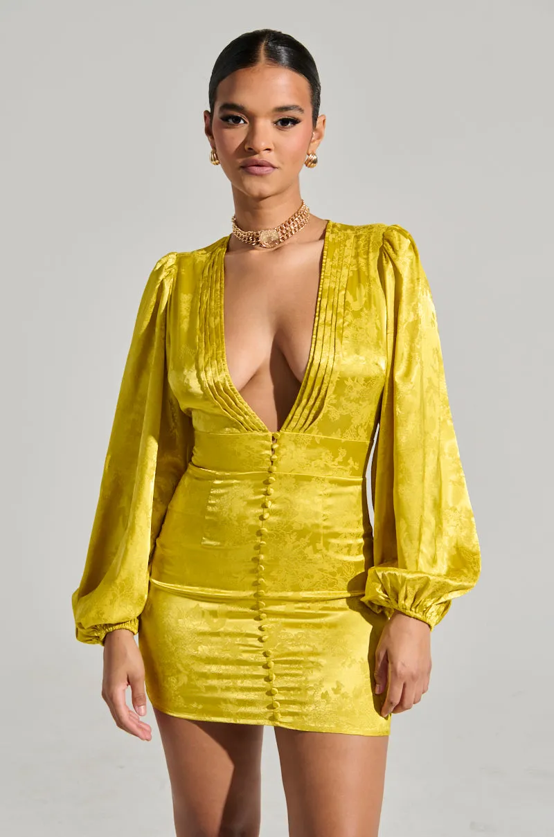 SLEEK AND CHIC SATIN MINI DRESS sold by AKIRA product image thumbnail 3