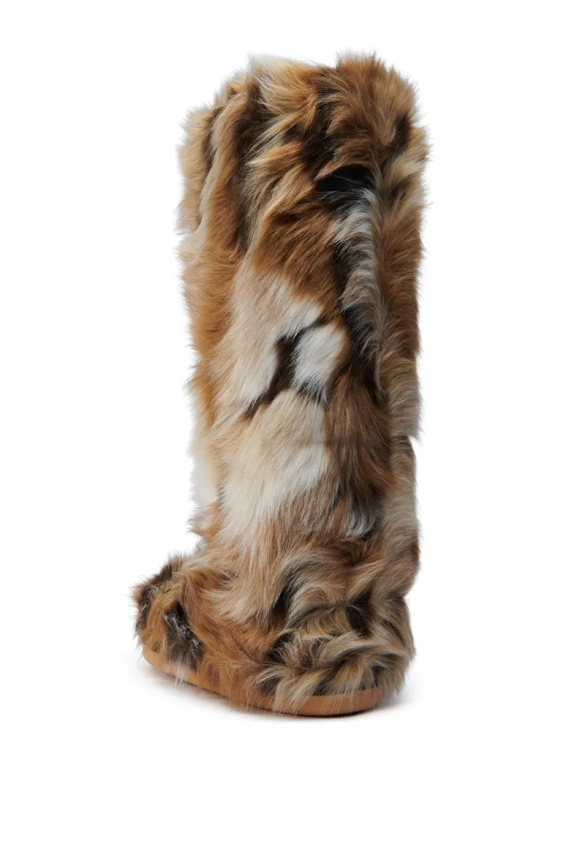 AZALEA WANG FENNEC MULTI FUZZY FLAT KNEE HIGH BOOT sold by AKIRA product image thumbnail 4