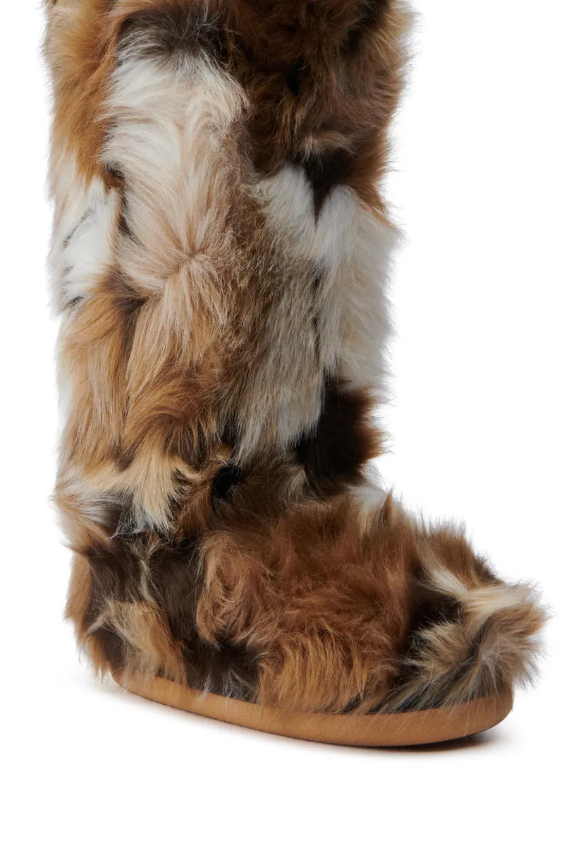 AZALEA WANG FENNEC MULTI FUZZY FLAT KNEE HIGH BOOT sold by AKIRA product image thumbnail 5