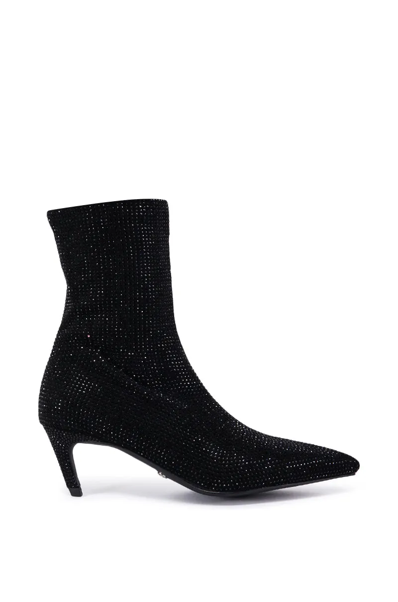 AZALEA WANG NEROLA BLACK RHINESTONE BOOTIE sold by AKIRA product image thumbnail 2