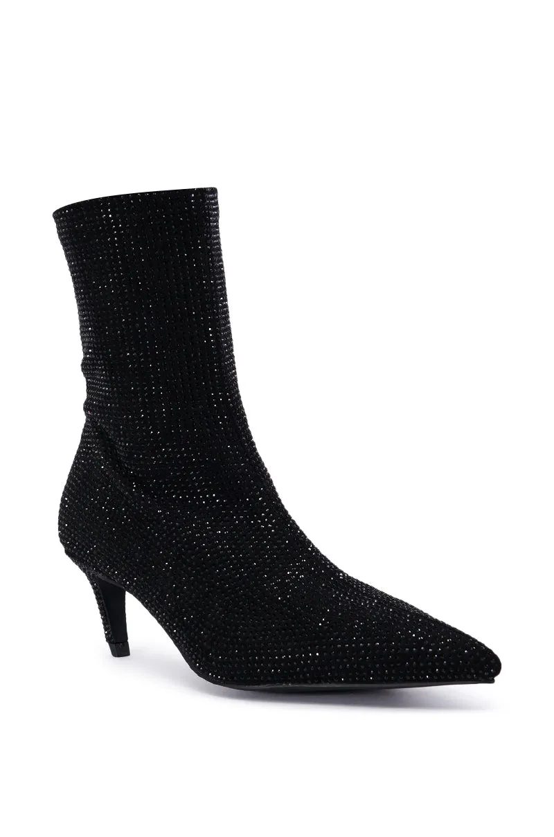 AZALEA WANG NEROLA BLACK RHINESTONE BOOTIE sold by AKIRA product image thumbnail 3