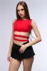 AFTER PARTY CUT OUT TANK IN RED sold by AKIRA