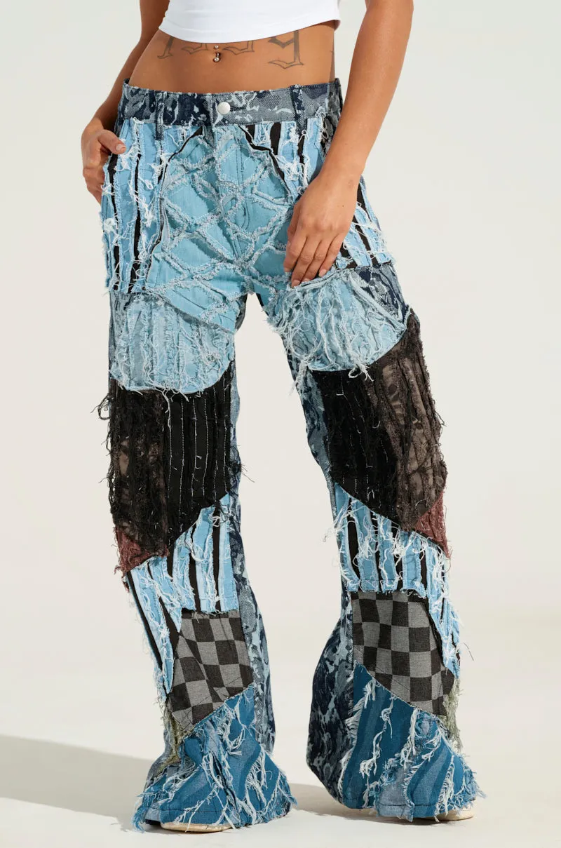 RONNY PATCHWORK DENIM sold by AKIRA product image thumbnail 2