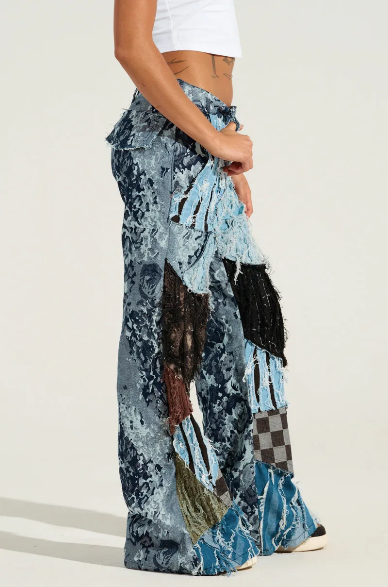 RONNY PATCHWORK DENIM sold by AKIRA product image thumbnail 4