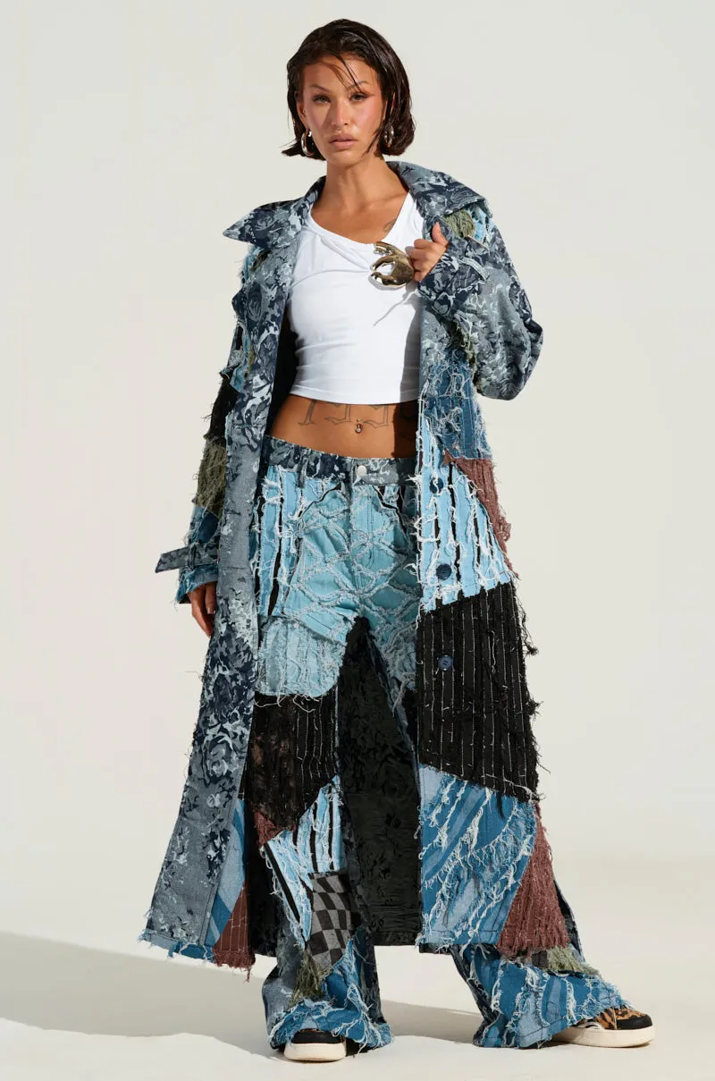 RONNY PATCHWORK TRENCH sold by AKIRA product image thumbnail 2