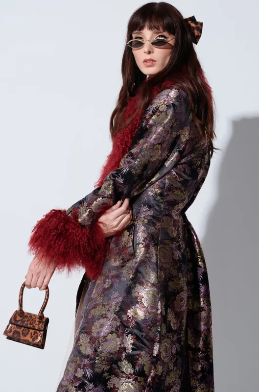 COSMO BROCADE TRENCH sold by AKIRA